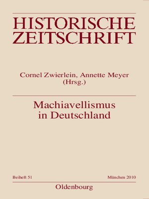 cover image of Machiavellismus in Deutschland